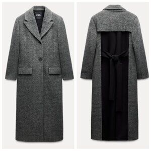 ZARA WOMAN ZW COLLECTION Combined Wool Coat